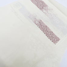 Load image into Gallery viewer, Obi -fried pure silk off -white small pattern ground pattern silk 100 % casual length 182cm