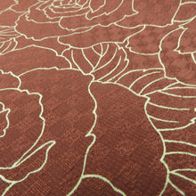 Load image into Gallery viewer, Obi -fried silk brown brown rose Pattern pattern terrain 100 % Silk Casual