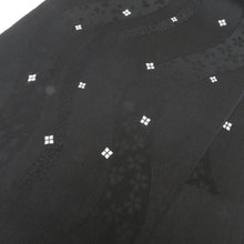 Load image into Gallery viewer, Obi -fried silk Black Komon pattern terrain 100 % Silk Casual length 174cm