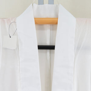 襦袢 芝草地紋 白色 長襦袢 単衣 半衿付き 衣文抜き付き 正絹 礼装用 仕立て上がり 身丈127cm