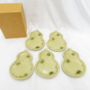 Tableware Kato Gotou pottery Hisago gourd gourd gourd in a small dish 5 -piece dish
