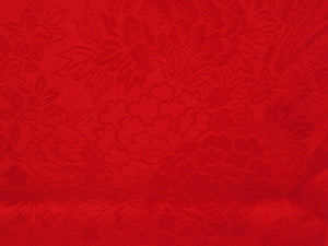 Other accessories Pure silk -heavy red vermilion red ground grounds used for antique Fukusa Fukusa remake