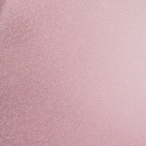 色無地 菊唐草地紋 袷 広衿 桃色 正絹 蔦紋 一つ紋 共八掛 フォーマル 仕立て上がり着物 身丈170cm 美品