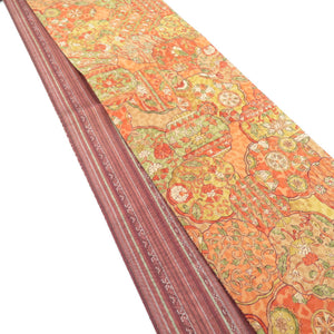Half -width band reverseable half width pure silk width: about 15.5cm × Length: about 379cm Komon x pongee