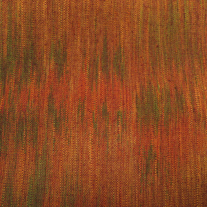 名古屋帯 紬 ぼかし織り 全通柄 正絹 茶橙色 八寸帯 仕立て上がり 着物帯 長さ345cm 美品