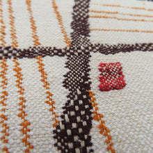 Load image into Gallery viewer, Nishijin Obi Nagoya Obi Sanko Textile Pongee Modern 6 -handed Pure Silk White Brown 8 Dimension Tailored Kimono Back Length 376cm Unused