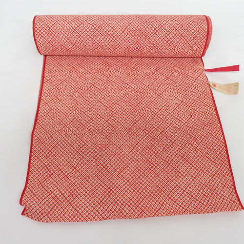 Red Komon Clear Shakukako no Kako Red Pure Silk Kimono Kimono Cougic Court Unable to tailor 1200cm Beautiful goods