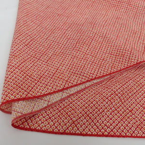 Red Komon Clear Shakukako no Kako Red Pure Silk Kimono Kimono Cougic Court Unable to tailor 1200cm Beautiful goods