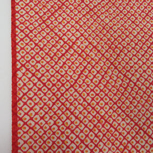 Red Komon Clear Shakukako no Kako Red Pure Silk Kimono Kimono Cougic Court Unable to tailor 1200cm Beautiful goods