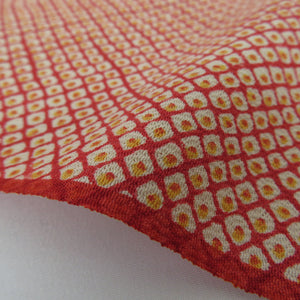 Red Komon Clear Shakukako no Kako Red Pure Silk Kimono Kimono Cougic Court Unable to tailor 1200cm Beautiful goods