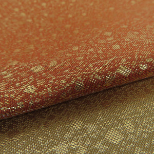 袋帯 吹寄せ 横段縞 金色 六通柄 正絹 金糸 フォーマル 仕立て上がり 着物帯 長さ432cm 美品