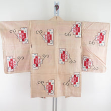 Load image into Gallery viewer, Haori Antique Nagahaori Meisen Tsubaki Pure Silk Retro Taisho Roman Kimono Kimono 89cm