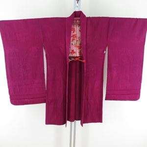 Haori Antique Long Haori Hanamaru on Hanamaru on the Eeds Pine Pure Silk Retro Taisho Roman Romance Kimono 93cm