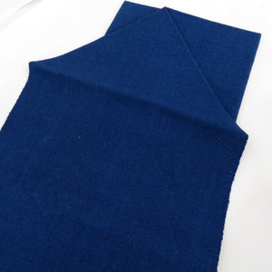 名古屋帯 紬 抽象柄 織り文様 青色 お太鼓柄 八寸帯 正絹 仕立て上がり