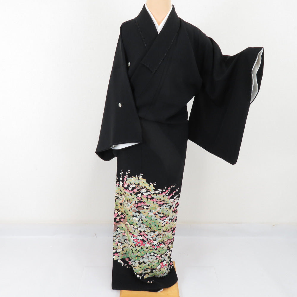 k-2481 友禅 デザインの良い訪問着 正絹 広衿 袷 - 着物