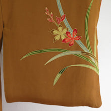 Load image into Gallery viewer, Visitors Absided sentence Brown lined wide collar silk without silk crest tailored