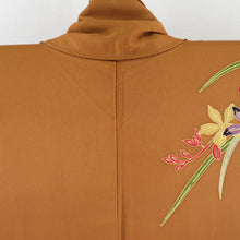 Load image into Gallery viewer, Visitors Absided sentence Brown lined wide collar silk without silk crest tailored