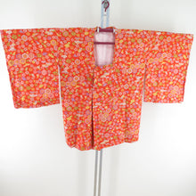 Load image into Gallery viewer, Road Antique Court Silk Pure Silk Orange Retro Taisho Roman Kimono Kimono 81cm