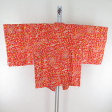 Load image into Gallery viewer, Road Antique Court Silk Pure Silk Orange Retro Taisho Roman Kimono Kimono 81cm