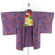 Load image into Gallery viewer, Haori Antique Court Chrysanthemum Pure Silk Pure Retro Taisho Roman Romance Kimono 90cm