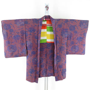 Haori Antique Court Chrysanthemum Pure Silk Pure Retro Taisho Roman Romance Kimono 90cm