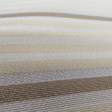 Load image into Gallery viewer, Half -collar woven woven yarn -a -collar striped light yellow light brown Japanese Kyoto Tango kimono length 110cm