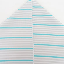 Load image into Gallery viewer, Half -collar woven woven yarn -a -collar striped thin -collar striped thin gray turquoise color in Japan Kyoto Tango kimono length 110cm