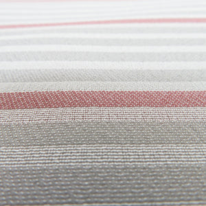 Half -collar woven yarn thread yarn half -collar striped thin gray light pink color in Japan Kyoto Tango kimono length 110cm