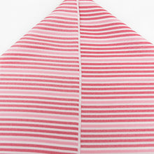 Load image into Gallery viewer, Half -collar woven woven yarn -a -collar striped red pink color in Japan Kyoto Tango Kimono Length 110cm