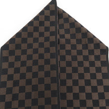 Load image into Gallery viewer, Half -collar woven woven yarn -yin half -collar, a pine pattern black brown Japanese -made Kyoto Tango kimono length 110cm