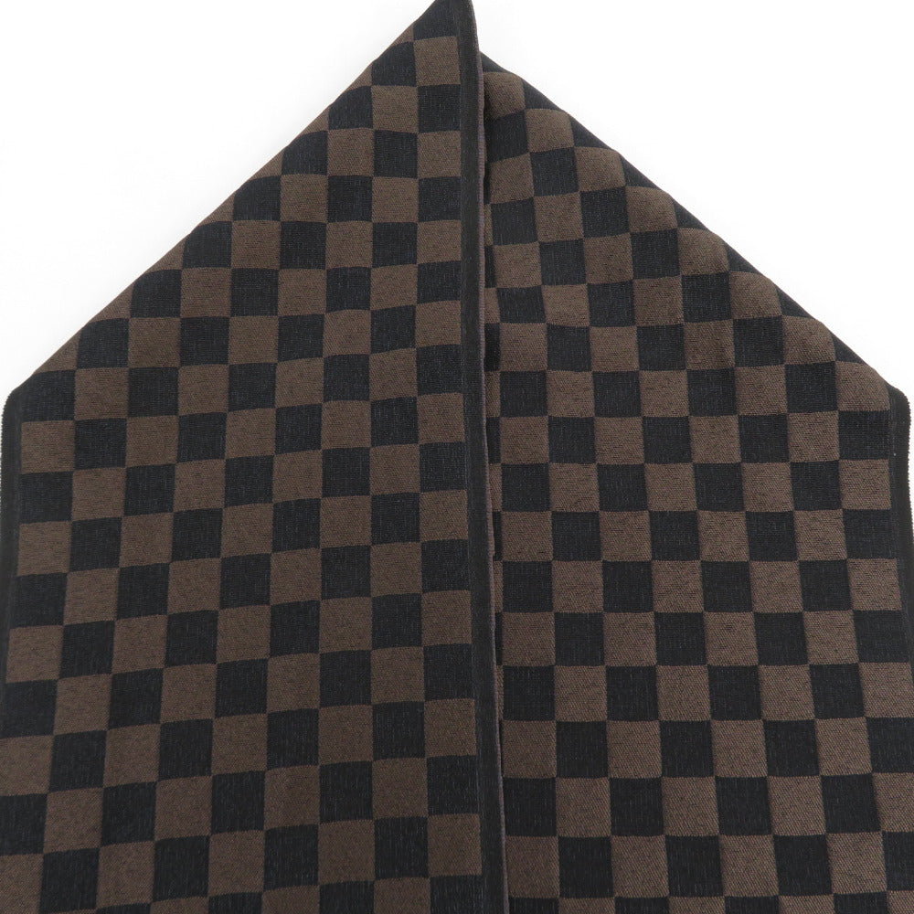 Half -collar woven woven yarn -yin half -collar, a pine pattern black brown Japanese -made Kyoto Tango kimono length 110cm