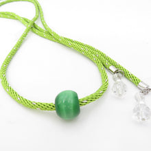 Load image into Gallery viewer, Yukata decorative string green group string Natural stone clear bead decoration Yukata casual band tightening length 152cm