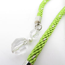 Load image into Gallery viewer, Yukata decorative string green group string Natural stone clear bead decoration Yukata casual band tightening length 152cm