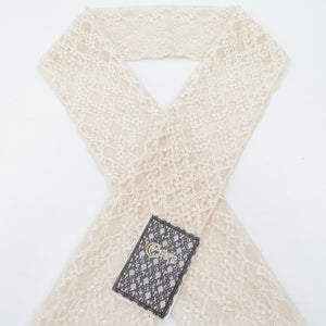 Lace half -collar beige color with rhinestone Fashionable semi -collar small crest pongee Casual kimono