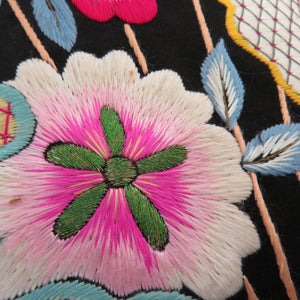 Nagoya Obi Silk Antique Japanese embroidery Japanese weaving fan pattern Pattern Kaiga nine -inch tailor -tailored Retro kimono length 361cm