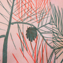 Load image into Gallery viewer, Komon Antique orange Colored Pine Pine Pine Pine Palace Palace Pat Piles Collar Silk Back Red Retro Retro Meiji Taishasa Romance 156cm