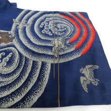 Load image into Gallery viewer, Nagoya Obi Silk Antique Antique Embroidery Waves on the Singer Pattern Pattern Kaiga Ninja Nanigo Retro Kimono Length 297cm