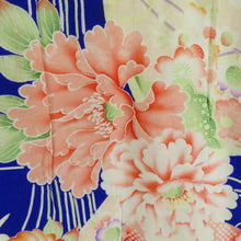 Load image into Gallery viewer, Antique Haori Kids One Bouquet for Children Pure Bouquet Pure Silk Purple Red Red Silk Meiji Taisho Romantic Roman Shichigosan Retro Letro 59cm