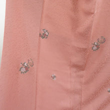Load image into Gallery viewer, Komonkaga Yuzen Kakimoto Ichiro Supervisory Pattern Hanamaru Silk Silk Silmon Pink Color One Crest Lined Casual Casual Tailoring Kimono Star Star