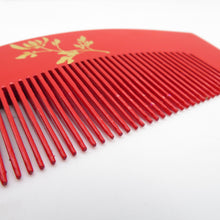 Load image into Gallery viewer, Hair ornaments, fragmented front comb set with red folding fan with flower hairpin Karaehei piggybidet flat kanzashi writer