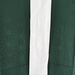 Hamanaga no leaf crest green pure silk silk collar sleeve sleeves Musou long undergarment