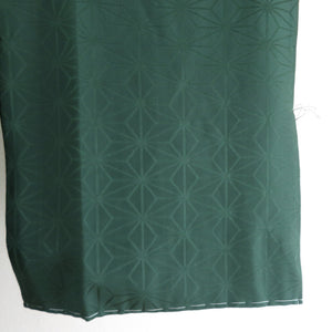 Hamanaga no leaf crest green pure silk silk collar sleeve sleeves Musou long undergarment