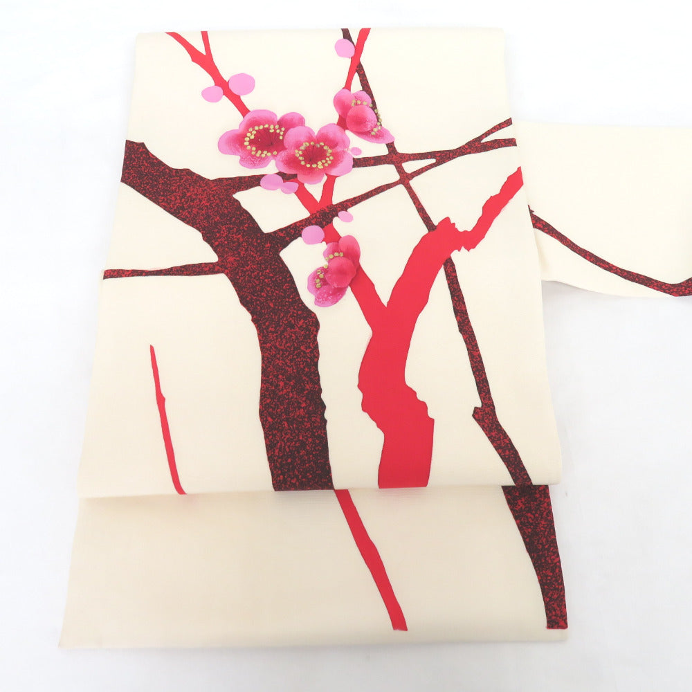 よろしくお願いいたします川島織物 袋帯 椿 梅 金糸 正絹 六通