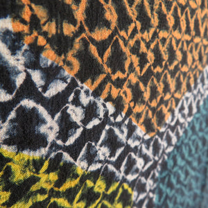 Haori Antique Total Aperture Tortoise Shell Pattern Dyeing Point Silk multi -colored Retro Roman Roman Kimono Court 97cm