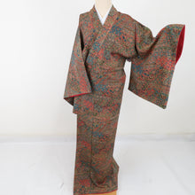 Load image into Gallery viewer, Komonarasa Pure silk brown lined lined wide collar casual Kimono height 160cm