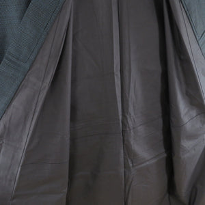 男着物 紬 アンサンブル 亀甲 袷 紺色 正絹 男性用きもの メンズ 仕立て上がり 和服 男物 カジュアル 身丈140cm 美品