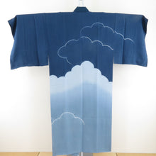 Load image into Gallery viewer, Bald Silk Men Aperture Cloud Women Blue Blue Blue Black Lined Lined Base Casual Men&#39;s Kimono Star Height 144cm Beautiful goods