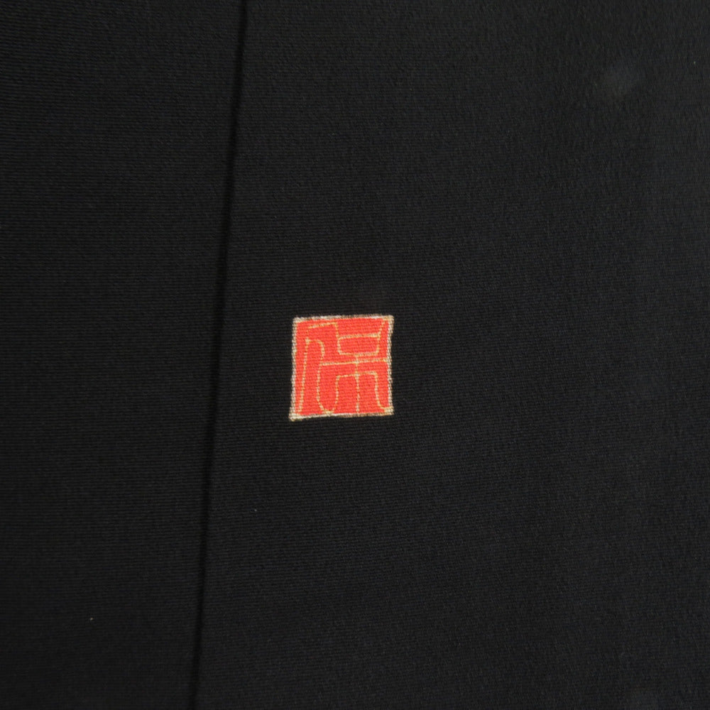 訪問着 本場加賀友禅【大久保謙一】四季花 正絹 共八掛 一つ紋