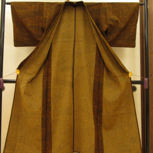 Wool kimono single garment Bee collar collar pattern pattern dressing practice for dressing 149.7cm